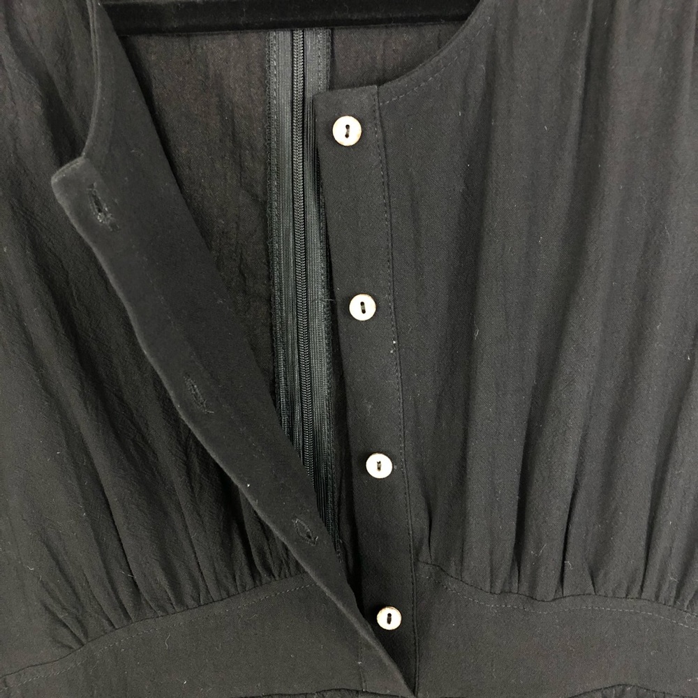 Roolee Pieced Waist Button Down Midi Dress Sz M - Picture 7 of 11